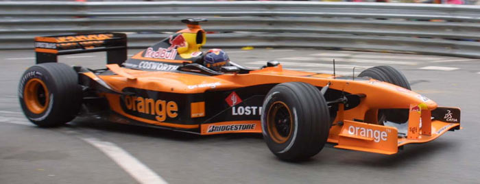 Arrows A23 driven by Heinz-Harald Frentzen at Monaco 2002