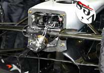 McLaren front suspension uncoverd