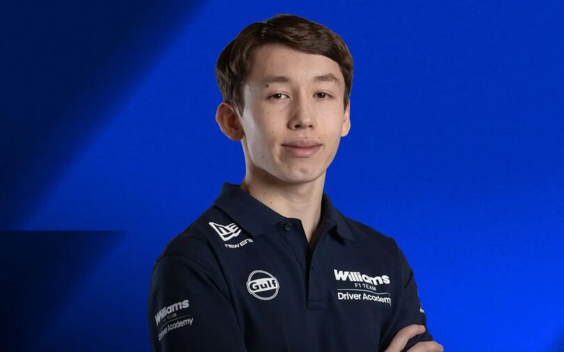 Who is the Williams' freshly-signed Japanese-Slovak driver?